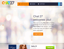 Tablet Screenshot of chat27.co.za